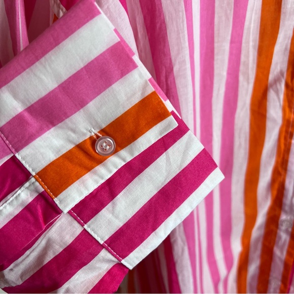 Beach Riot Alexa Top Cover-Up in Sunset Stripes Size PL Petite Large - Picture 7 of 13